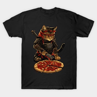 Whiskered Shadow Prowess Cat Ninja T-Shirt